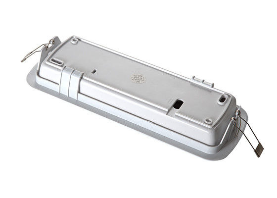 Luz de emergencia empotrada de montaje al ras L116M-B 230V LED recargable con batería de respaldo