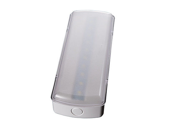 Luz de emergencia LED de 5W para interiores, cubierta esmerilada, botón de prueba en superficie de pared L119N-A