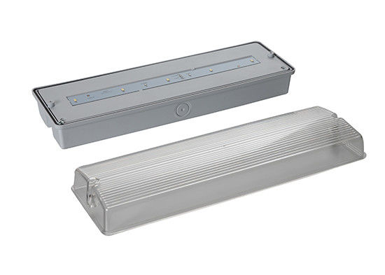 Signo de salida de emergencia LED de 220V con funcionamiento de 3 horas, carcasa ABS ignífugo y batería de níquel-cadmio
