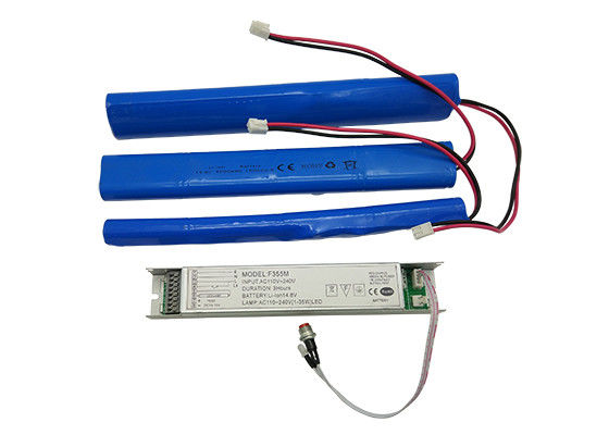 Kit de conversión de emergencia recargable Batería Li-Ion Luces LED de 1-45W 3 horas F355M