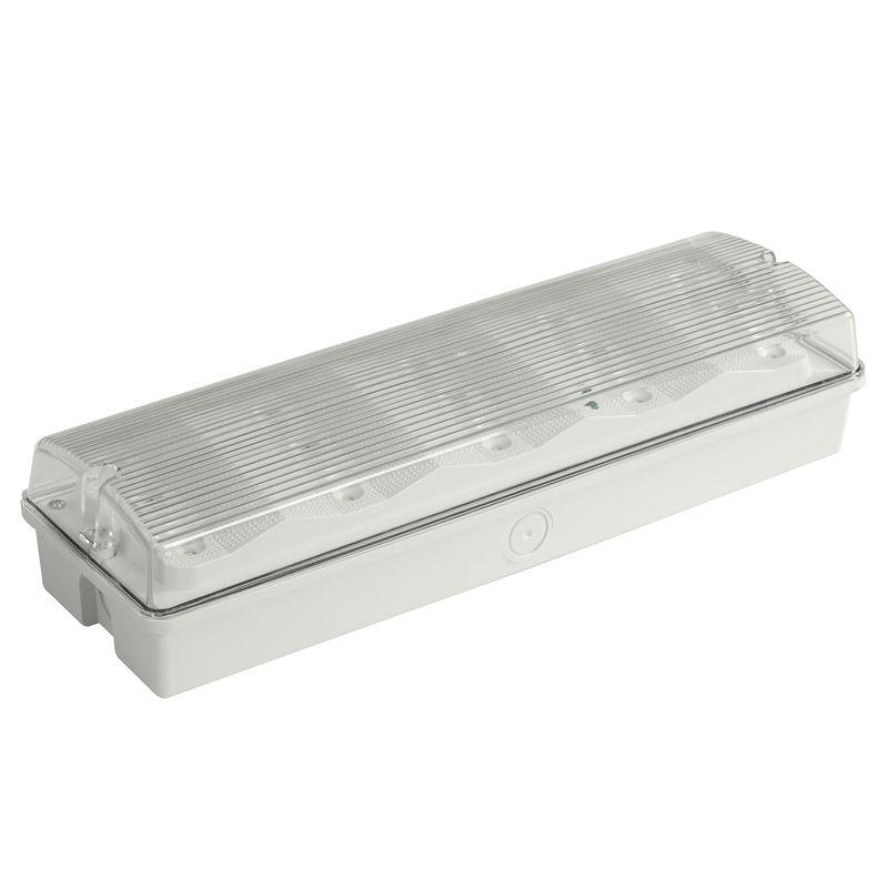 Luz de emergencia LED impermeable, carcasa ABS ignífuga, difusor de PC, 15 piezas 2835 SMD, IP65 L102M