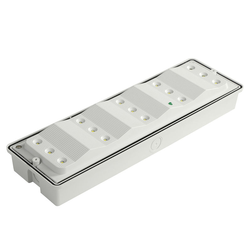 Luz de emergencia LED impermeable, carcasa ABS ignífuga, difusor de PC, 15 piezas 2835 SMD, IP65 L102M