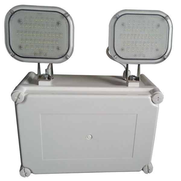 Luz de emergencia de doble punto LED impermeable IP65 Ni-Cd de ubicación húmeda