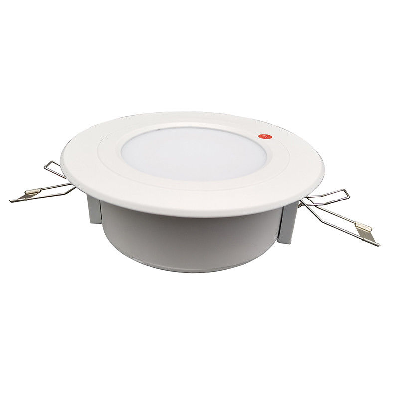 Luz de emergencia LED empotrada comercial a batería para techo con carcasa ABS de respaldo de batería L128N