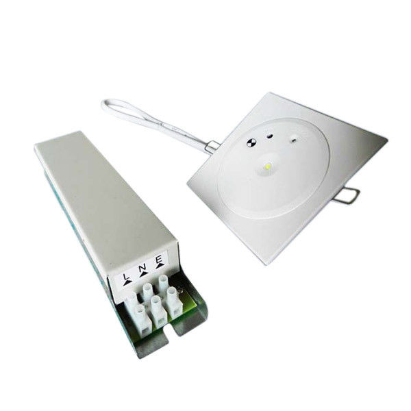Luces de emergencia empotradas en techo de 3W no mantenidas con batería de respaldo, luz descendente de emergencia LED de 3 horas