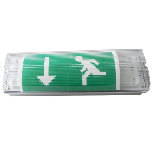 Luz de emergencia LED sin mantenimiento con carcasa ABS ignífugo, resistente al agua IP65 y duración de 3 horas