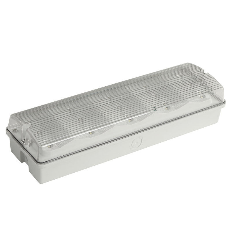 Luz de emergencia LED comercial recargable para exteriores con respaldo de batería, difusor de PC, IP65 EL015EN