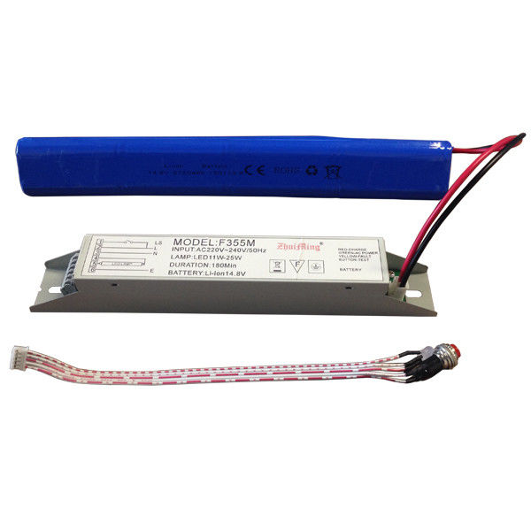 Fuente de alimentación de luz de emergencia a batería con batería de iones de litio de 14,8 V 6,0 Ah y función de autocomprobación para una duración de más de 3 horas