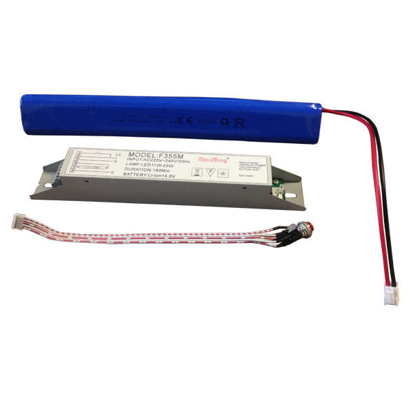 Fuente de alimentación de luz de emergencia a batería con batería de iones de litio de 14,8 V 6,0 Ah y función de autocomprobación para una duración de más de 3 horas