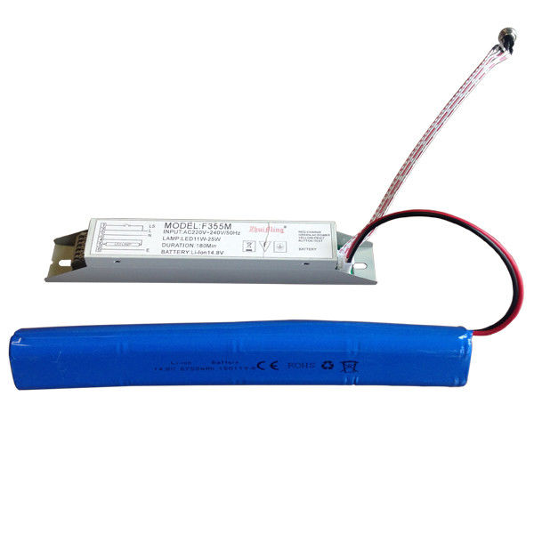 Fuente de alimentación de luz de emergencia a batería con batería de iones de litio de 14,8 V 6,0 Ah y función de autocomprobación para una duración de más de 3 horas