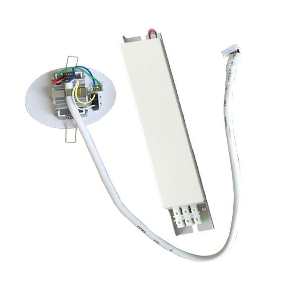 Luz de emergencia empotrada LED SMD blanca de 1W 220V para edificios comerciales IP20 con batería de respaldo
