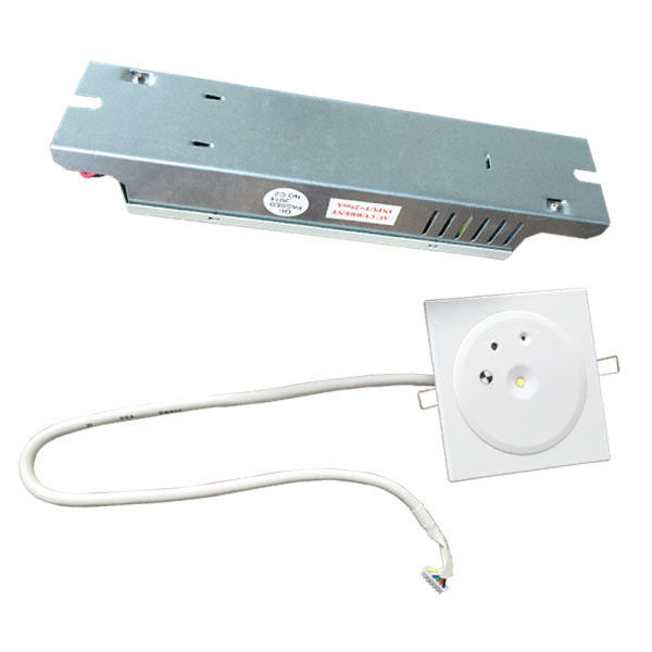 Luz de emergencia de techo recargado recargable de 1W LED sin mantenimiento IP45 personalizado con placa de PC de respaldo de batería
