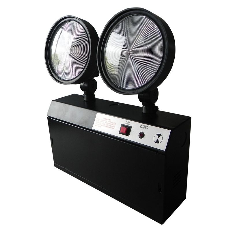 Luzes de emergencia LED de doble punto recargables IP20 sin mantenimiento con fácil instalación