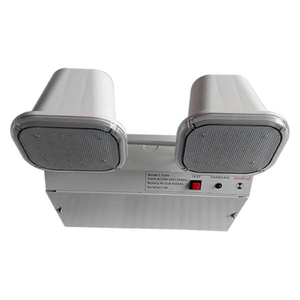 3 años de garantía 220V-240V Twin Spot luz de emergencia con 3 horas de duración y carcasa de acero