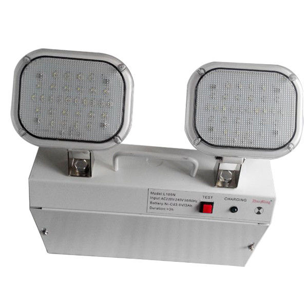 3 años de garantía 220V-240V Twin Spot luz de emergencia con 3 horas de duración y carcasa de acero