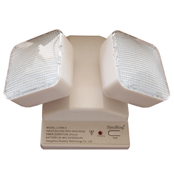 Luz de emergencia de doble punto LED montada en la pared 3.6V Ni-Cd Batería IP20 TL030CN
